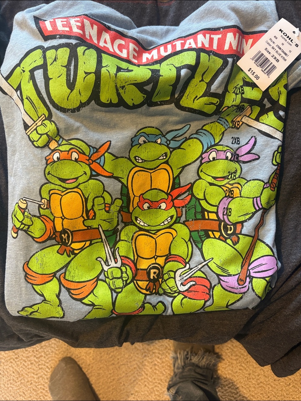 3!!! Men’s t-shirts!  Superman//pacman/ Ninja Turtles - Picture 3 of 4